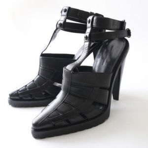 Alexander Wang Black Leather Abbey Sandal